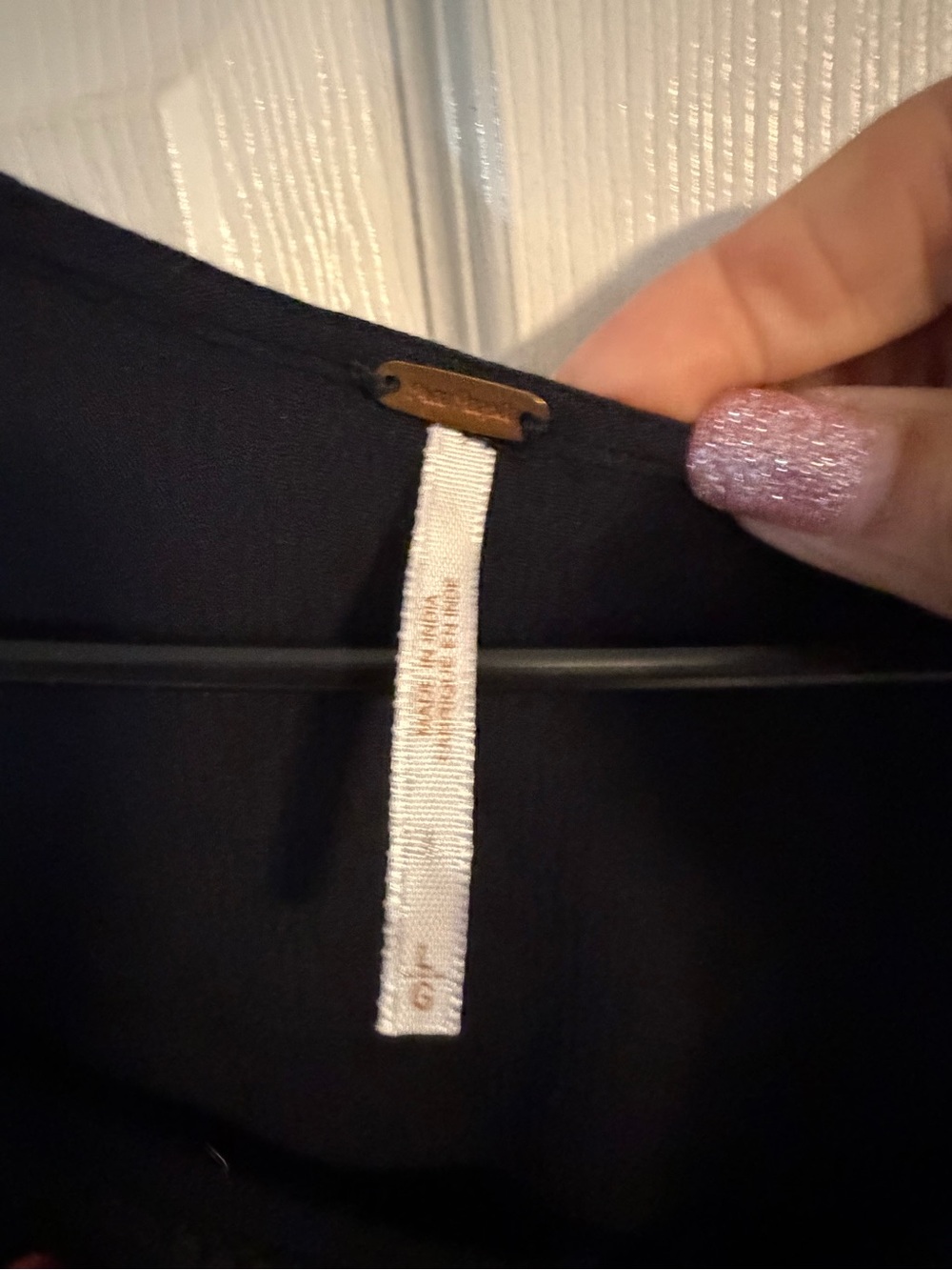 Free People Black Mini Dress with Red & Yellow Floral Embroidery - Picture 5 of 5